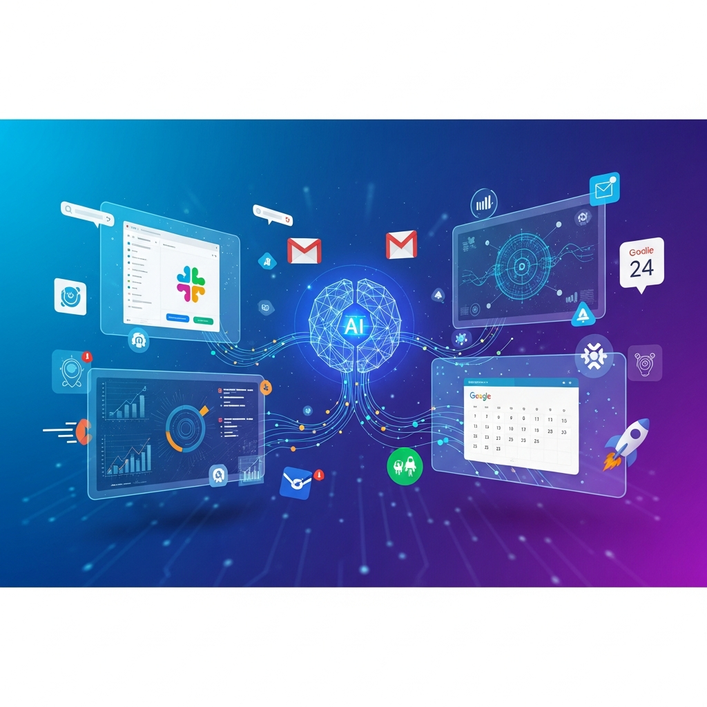 AIアシスタントによる業務効率化を表すOpenAI技術ブログのヘッダー画像